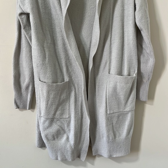 Altar’d State Light Grey Hooded Open Front Cardigan Size M/L - Picture 3 of 8